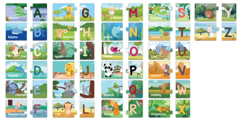 Duo-Puzzle - Das Alphabet