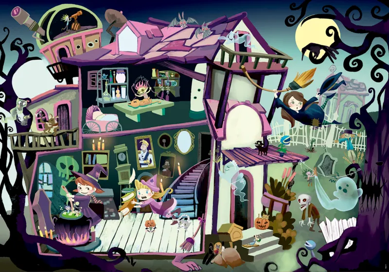 Mysterious Puzzle Haunted house