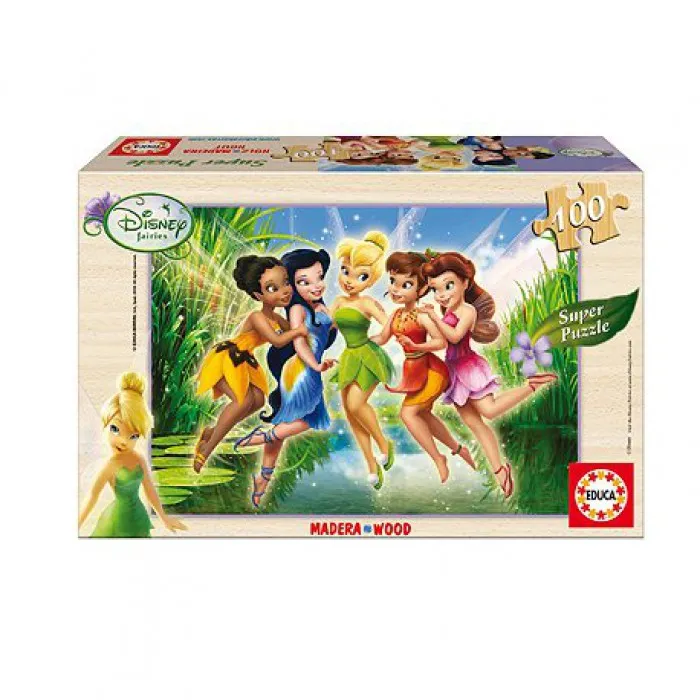 Jigsaw Puzzle - 100 Pieces - Wooden - Disney : Fairies in the Marsh