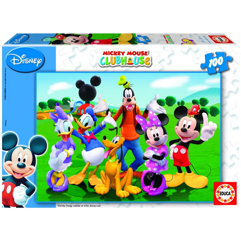 Jigsaw Puzzle - 100 Pieces - Mickey Mouse in the Garden