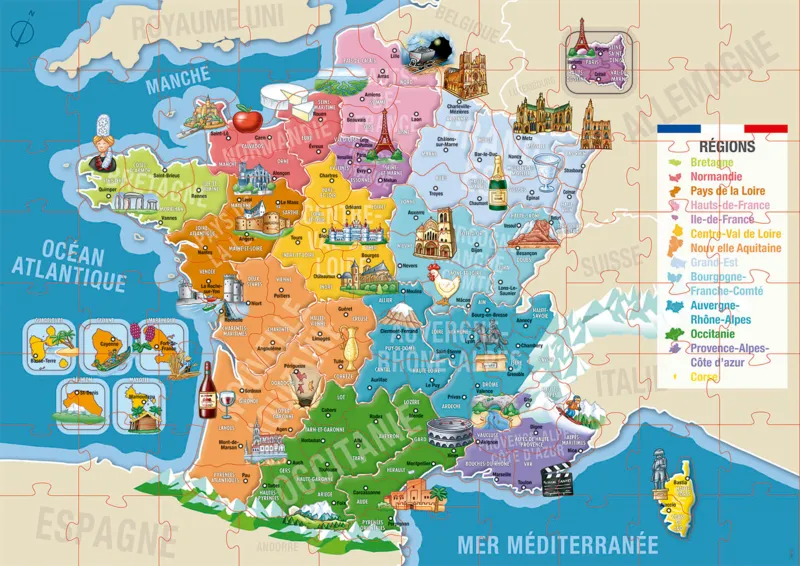 Departments and Regions of France