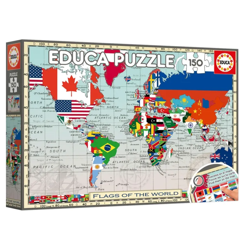 XXL Pieces - GeoPuzzles - Flags of the World