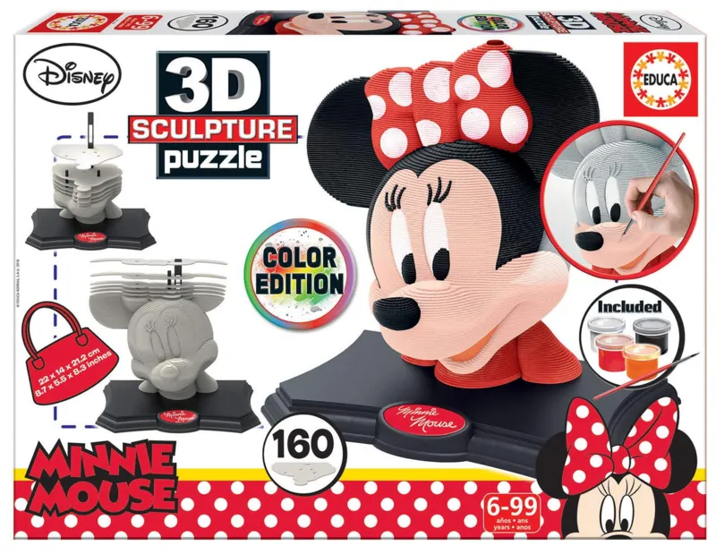3D Sculpture Puzzle - Minnie