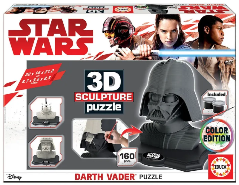 3D Sculpture Jigsaw Puzzle - Star Wars - Dark Vador