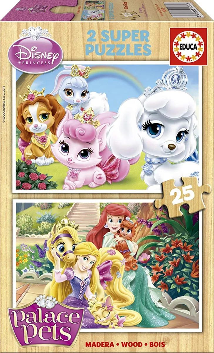2 Wooden Jigsaw Puzzles - Palace Pets