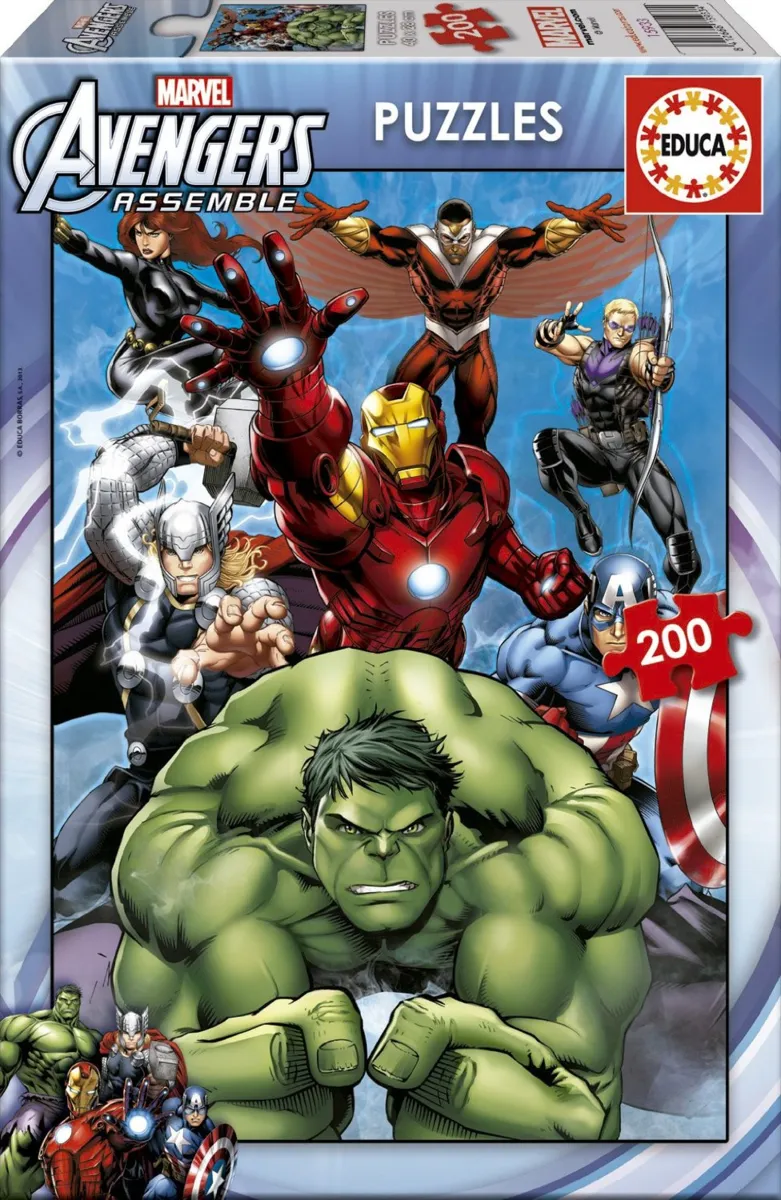 Educa - Jigsaw puzzle Avengers - 200 pieces - Educa-15933 ...