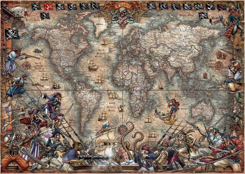Antique World Map