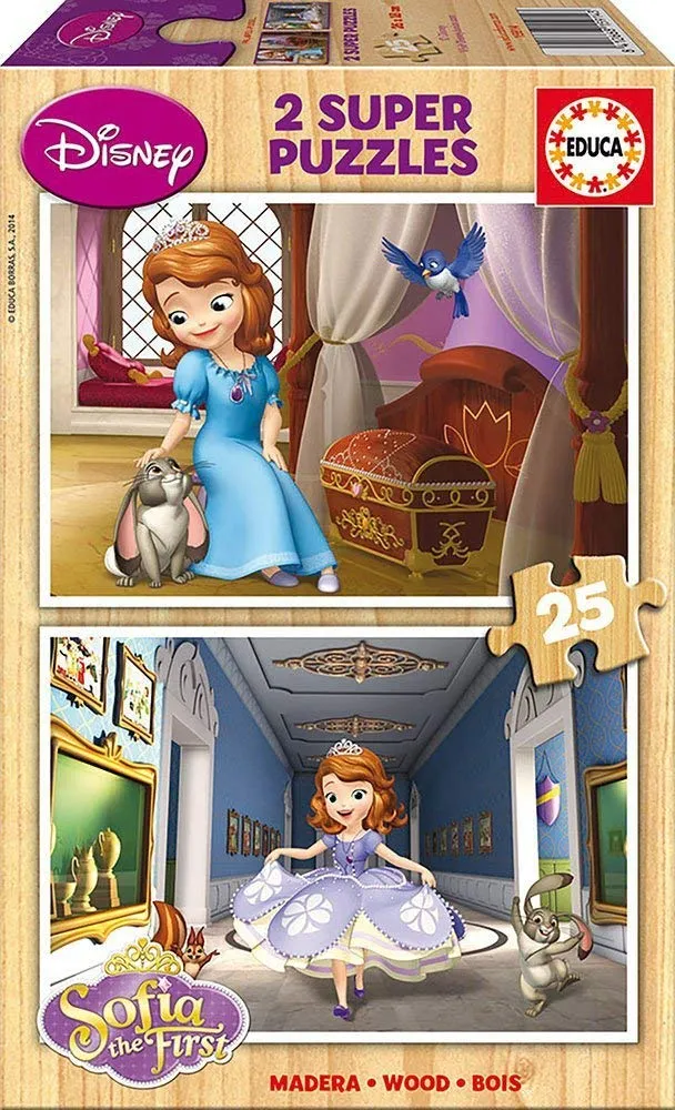 2 Wooden Jigsaw Puzzles - Sofia the First
