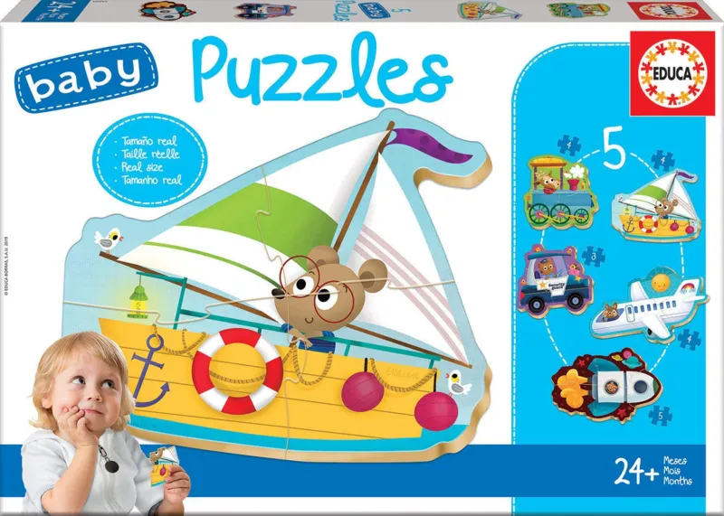 5 Baby Puzzles - Educa - 3 pieces | jigsawpuzzle.co.uk