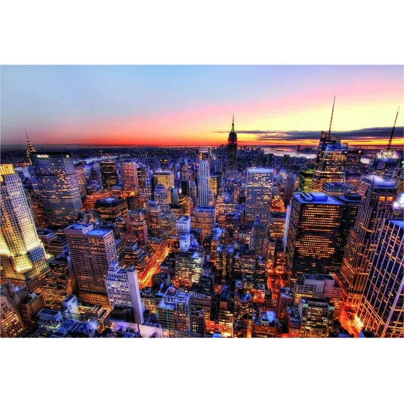 Jigsaw Puzzle - 3000 Pieces - Sun Setting on Manhattan, New York