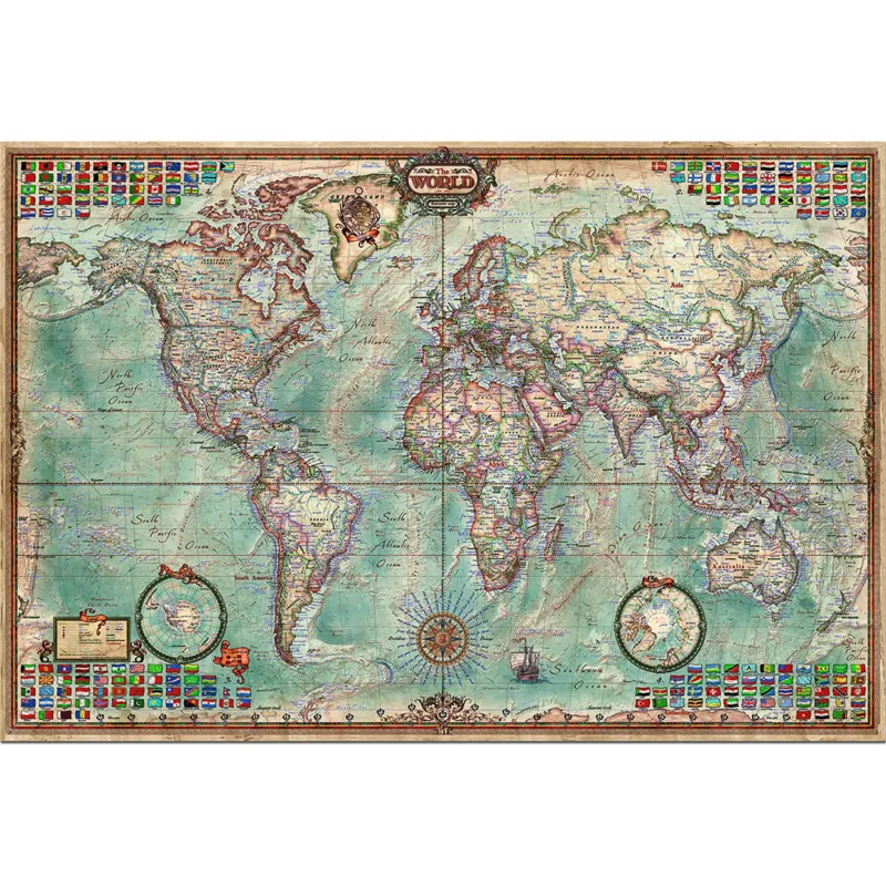 Jigsaw Puzzle - 4000 Pieces - World Map