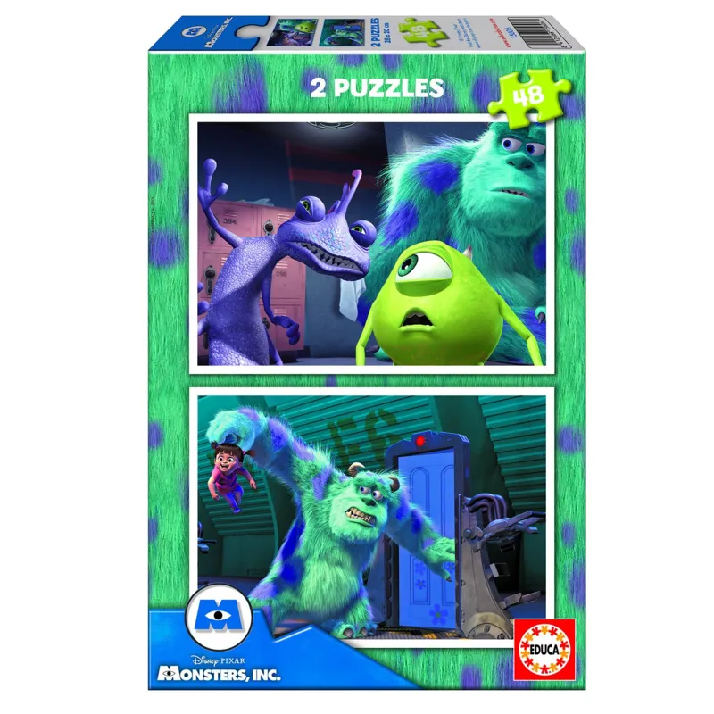 Jigsaw Puzzle - 2 x 48 Pieces : Monsters Inc