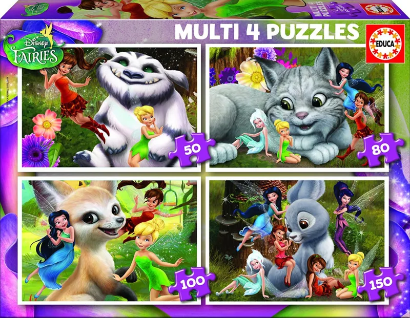 4 Jigsaw Puzzles - Disney Fairies