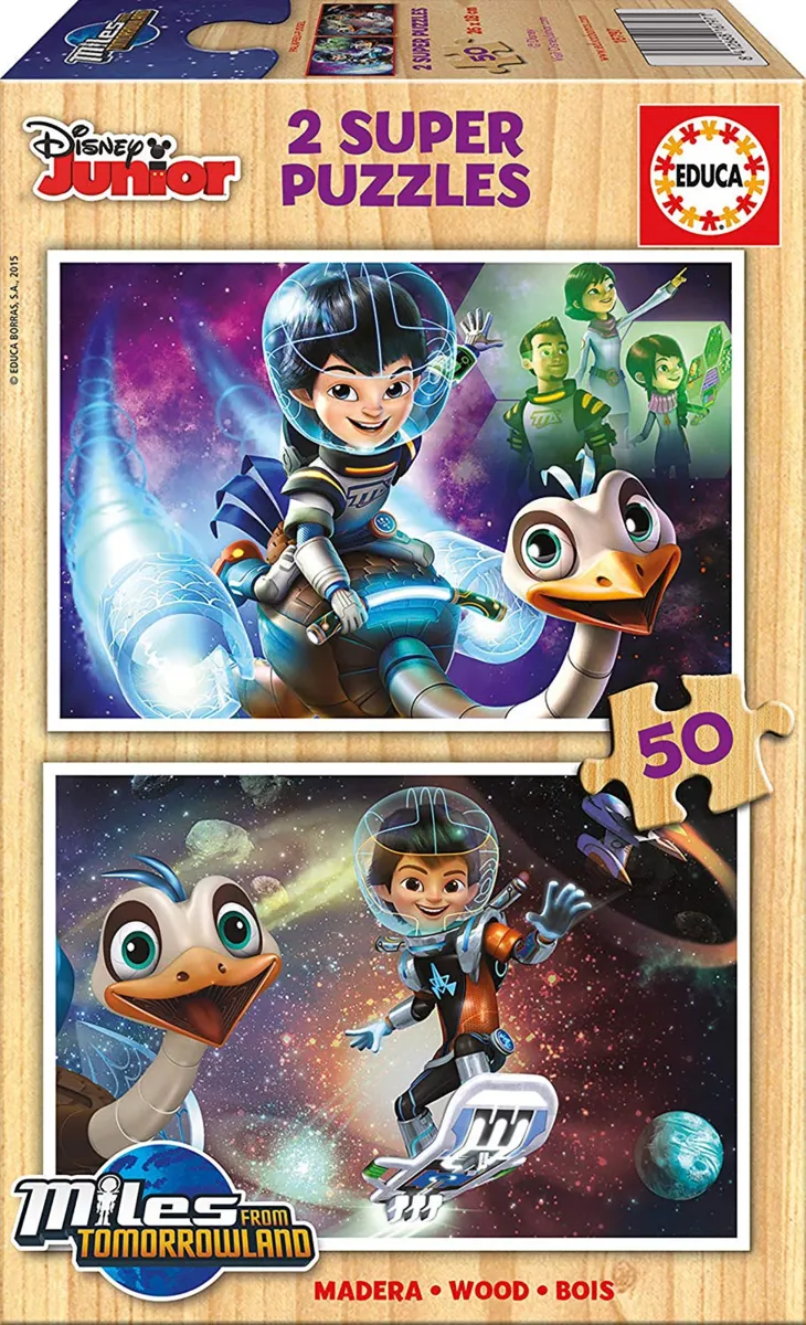 2 Wooden Jigsaw Puzzles - Disney Junior