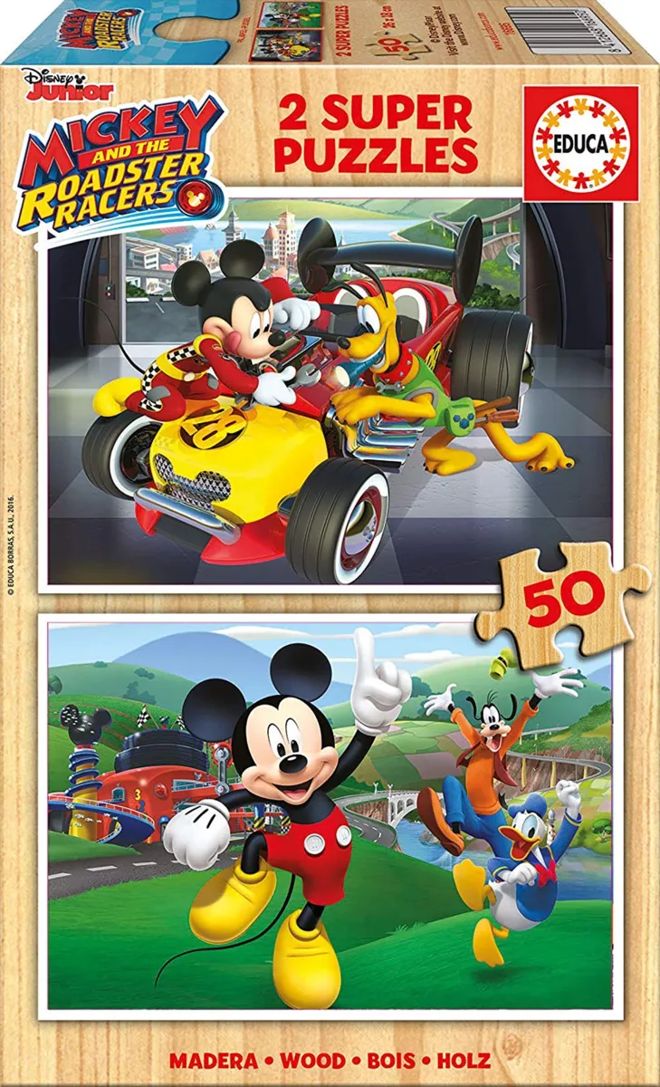 2 Puzzles - Mickey and The Roadster Racers