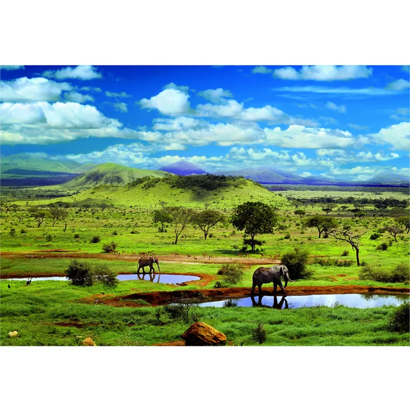 Jigsaw Puzzle - 500 Pieces - Tsavo National Park, Kenya