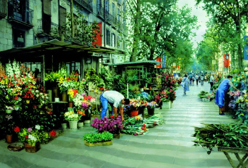Spain, Barcelona: Las Ramblas