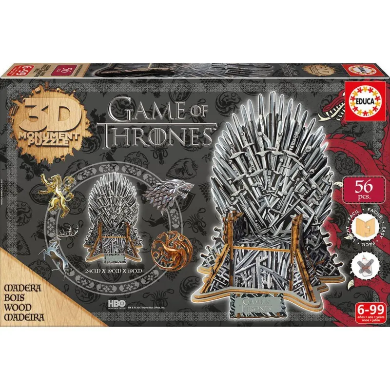 3D Sculpture Jigsaw Puzzle - Game of Thrones