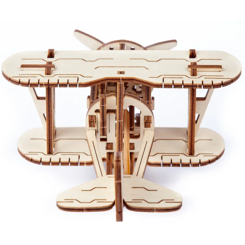 3D Wooden Jigsaw Puzzle - Biplane