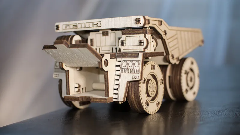 3D Wooden Jigsaw Puzzle - Belaz Mini