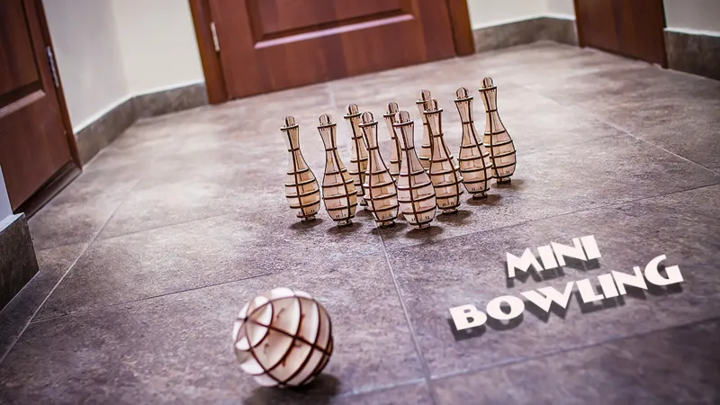 3D Wooden Jigsaw Puzzle - Mini Bowling