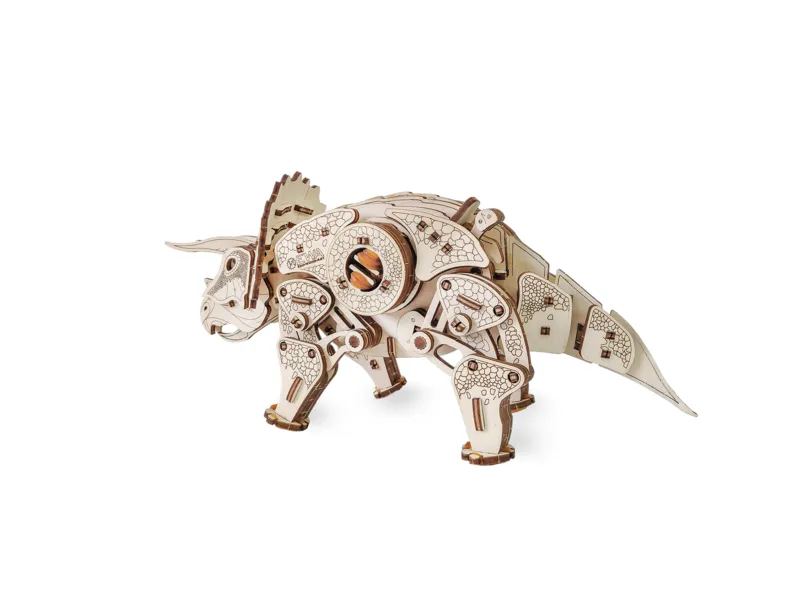 3D Wooden Jigsaw Puzzle - Triceratops