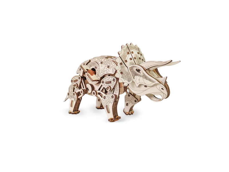 3D Wooden Jigsaw Puzzle - Triceratops