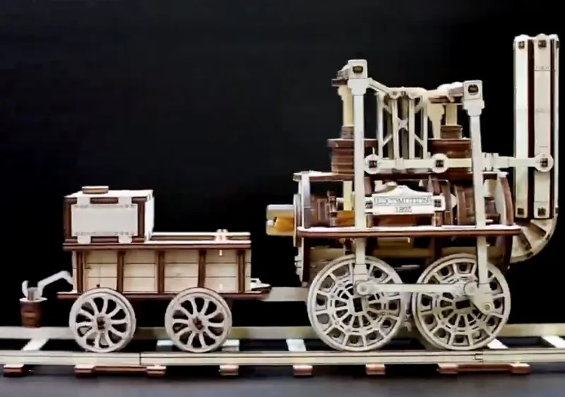 3D Wooden Jigsaw Puzzle - Locomotion