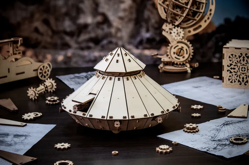 3D Wooden Jigsaw Puzzle - Da Vinci Tank