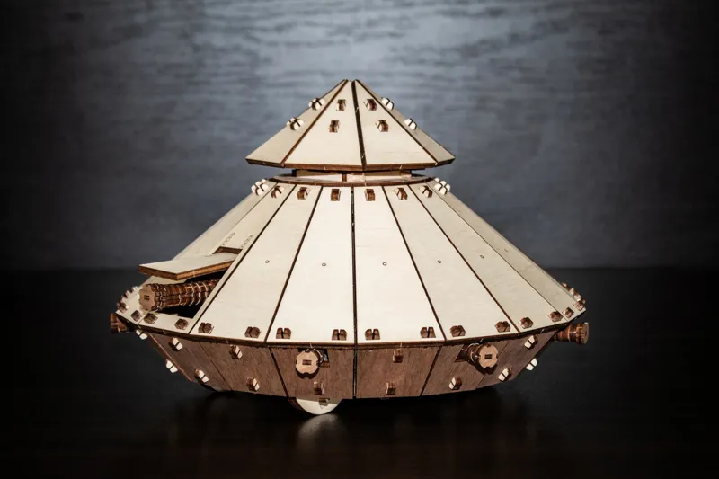 3D Wooden Jigsaw Puzzle - Da Vinci Tank