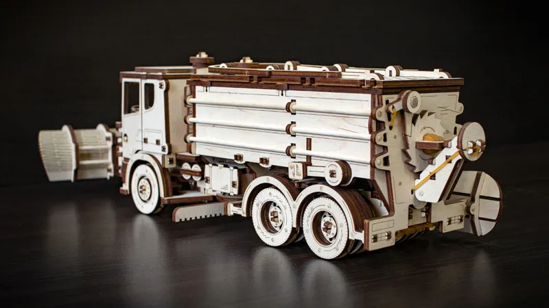 3D Wooden Jigsaw Puzzle - Snowtruck