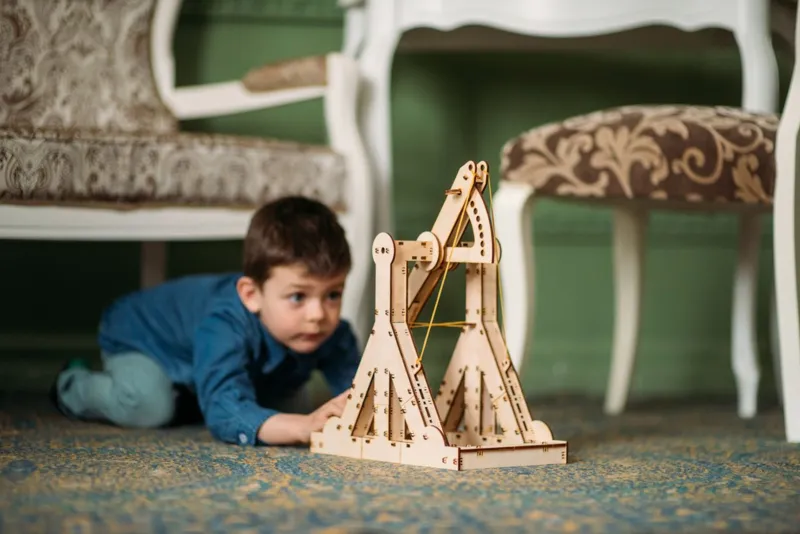 3D Wooden Jigsaw Puzzle - Trebuchet