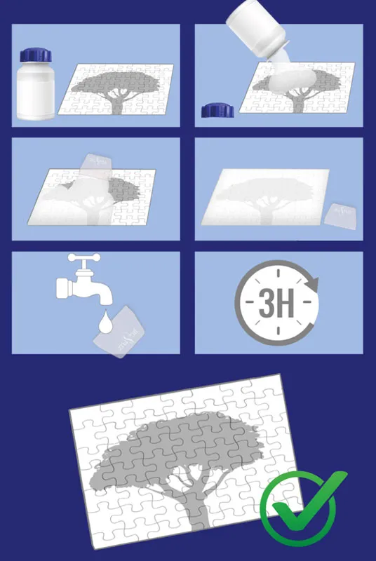 Glue 240 ml with a Spatula for 4 1000 Piece Puzzles
