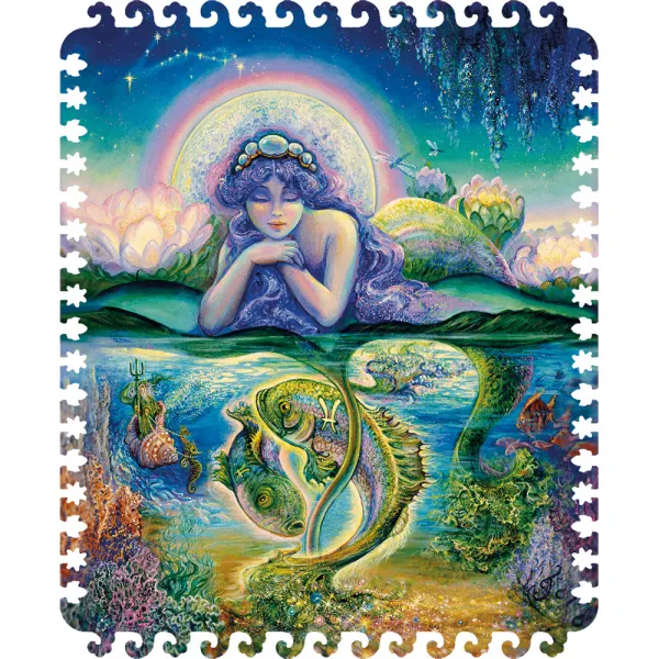 Wooden Jigsaw Puzzle - Zodiac Sign - Pisces