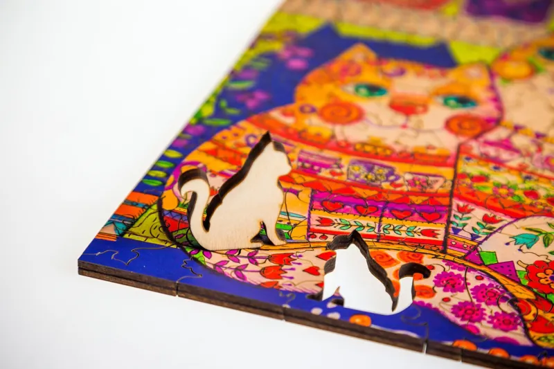 Wooden Puzzle - Cats in the Pantry