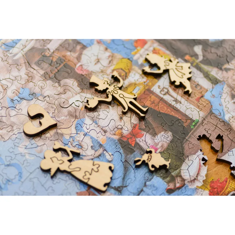 Wooden Puzzle - Alice Crazy Tea Party