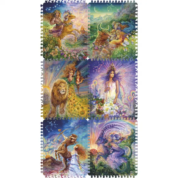 Wooden Jigsaw Puzzle - Zodiac Sign Elements of Earth and Fire