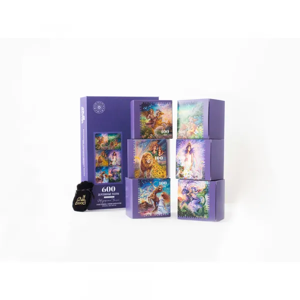 Wooden Jigsaw Puzzle - Zodiac Sign Elements of Earth and Fire