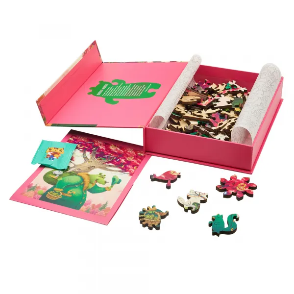 Wooden Jigsaw Puzzle - The Green Bear