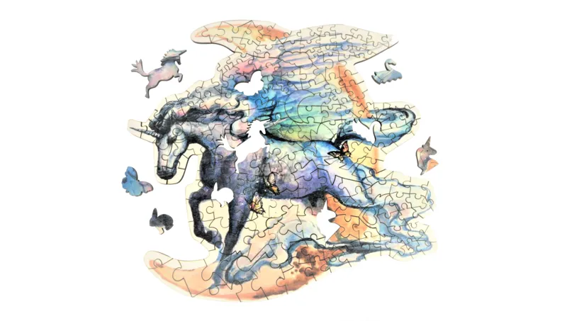 Wooden Puzzle - The Flying Unicorn