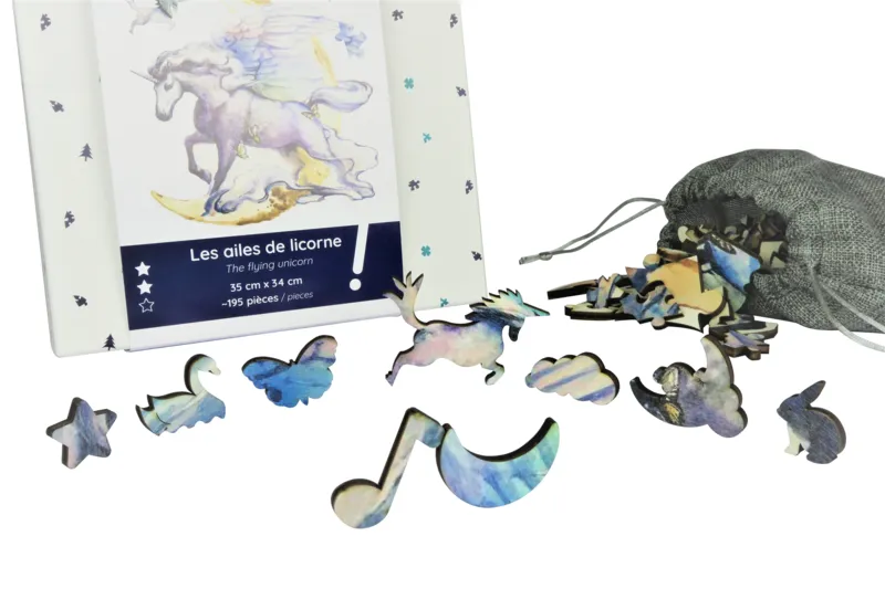 Wooden Puzzle - The Flying Unicorn