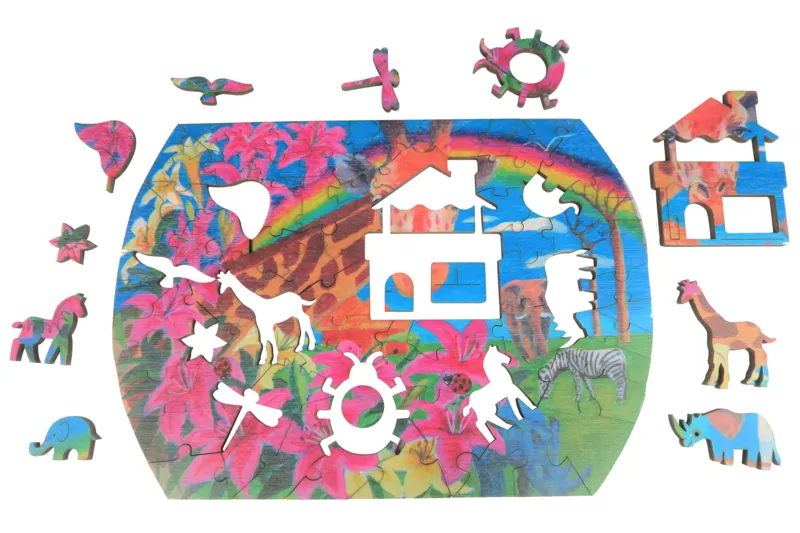 Wooden Puzzle - A Beautiful Shelter