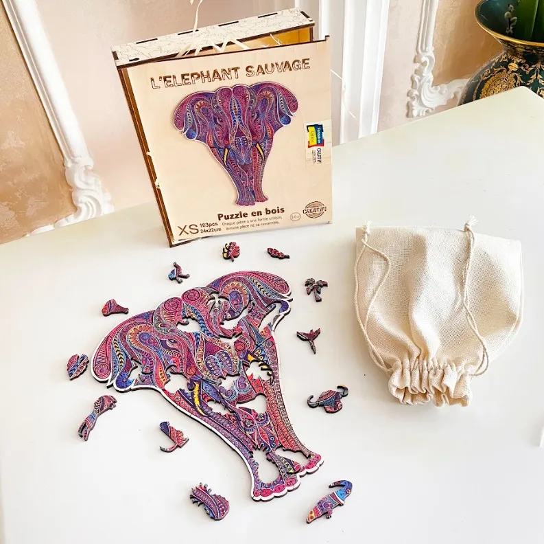 Wooden Puzzle - Elephant