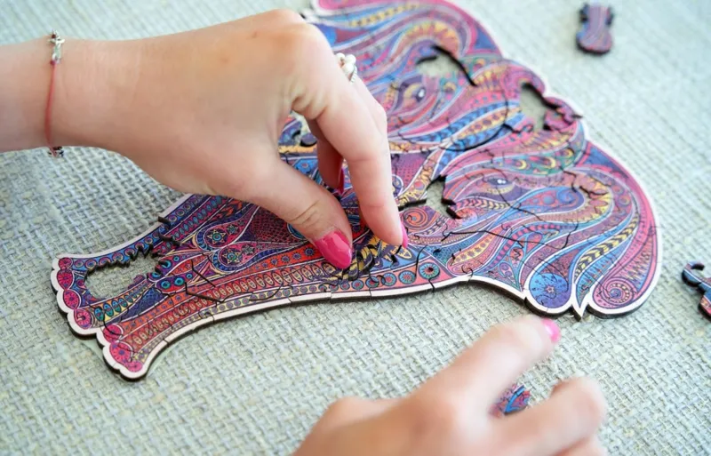 Wooden Puzzle - Elephant