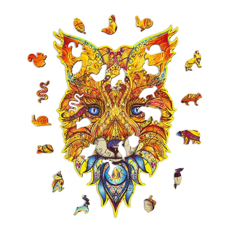 Wooden Puzzle - Cunning Fox