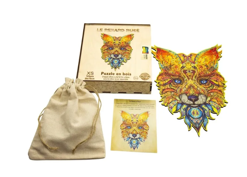 Wooden Puzzle - Cunning Fox