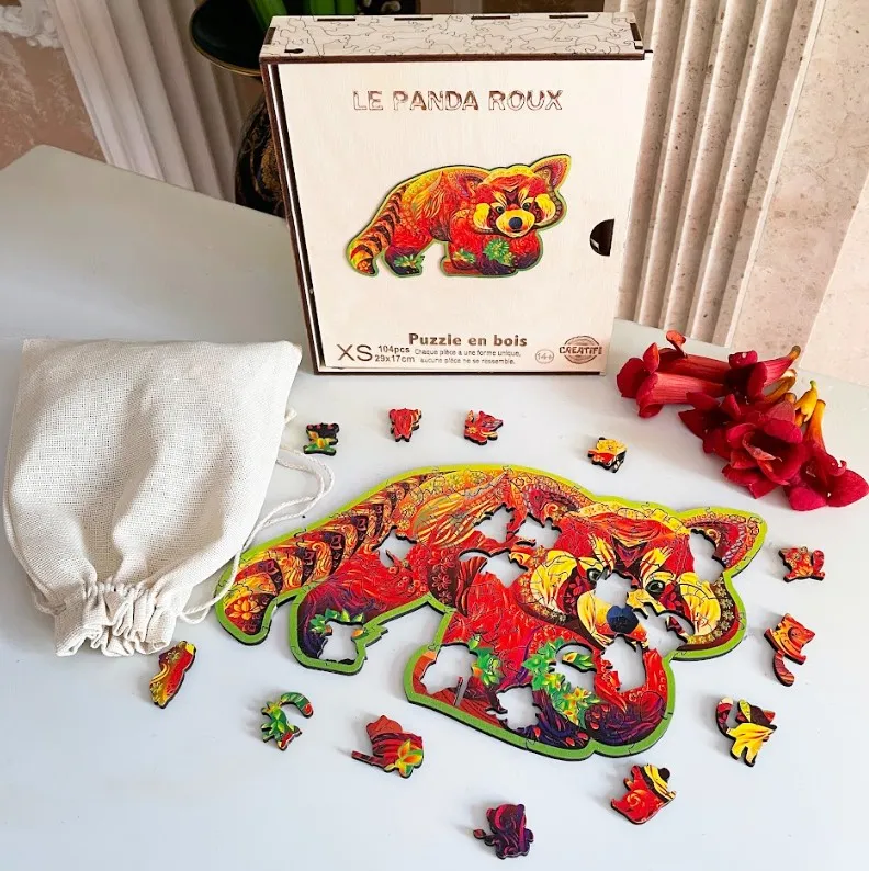 Wooden Puzzle - Red Panda