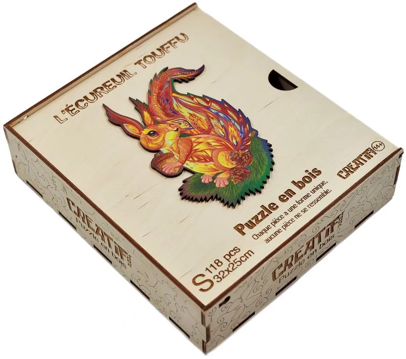 Wooden Jigsaw Puzzle - The Fluffy Squirrel