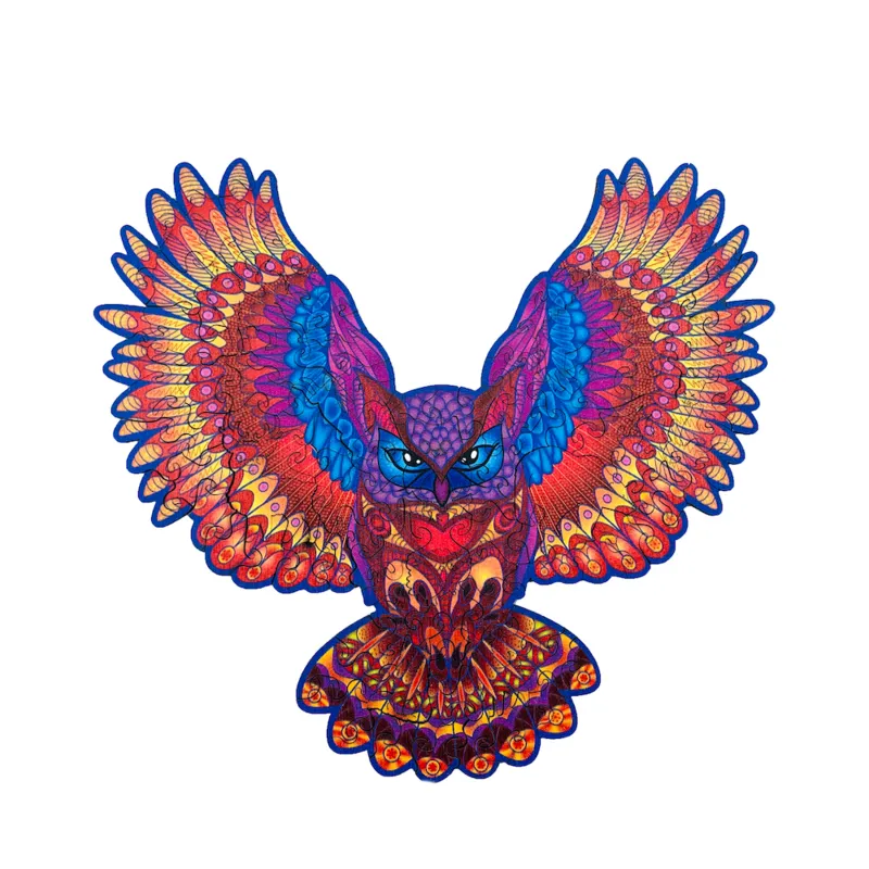 Wooden Puzzle - The Sumptuous Owl