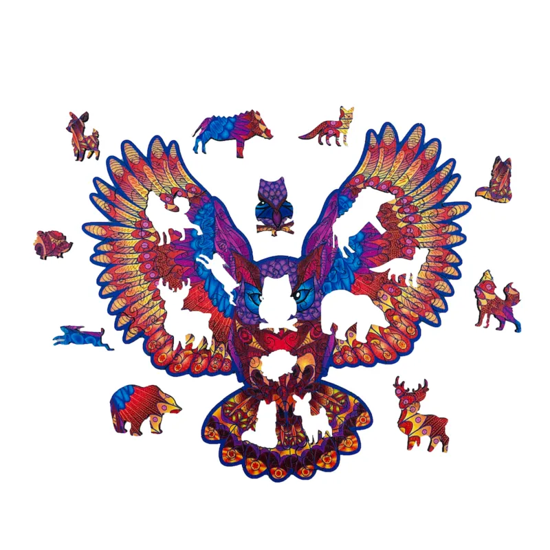 Wooden Puzzle - The Sumptuous Owl